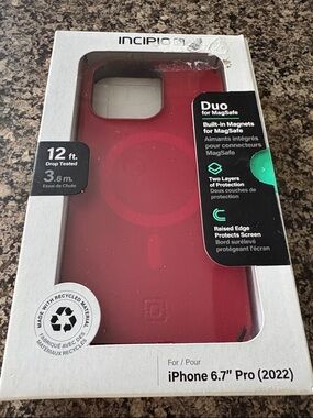 Incipio Duo MagSafe Compatible Case for iPhone 6.7" Pro - Red